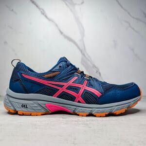 Asics Gel-Venture 8 Womens Trail Running Shoes - Size 9.5 Blue Papaya 1012A706